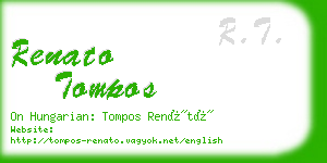 renato tompos business card